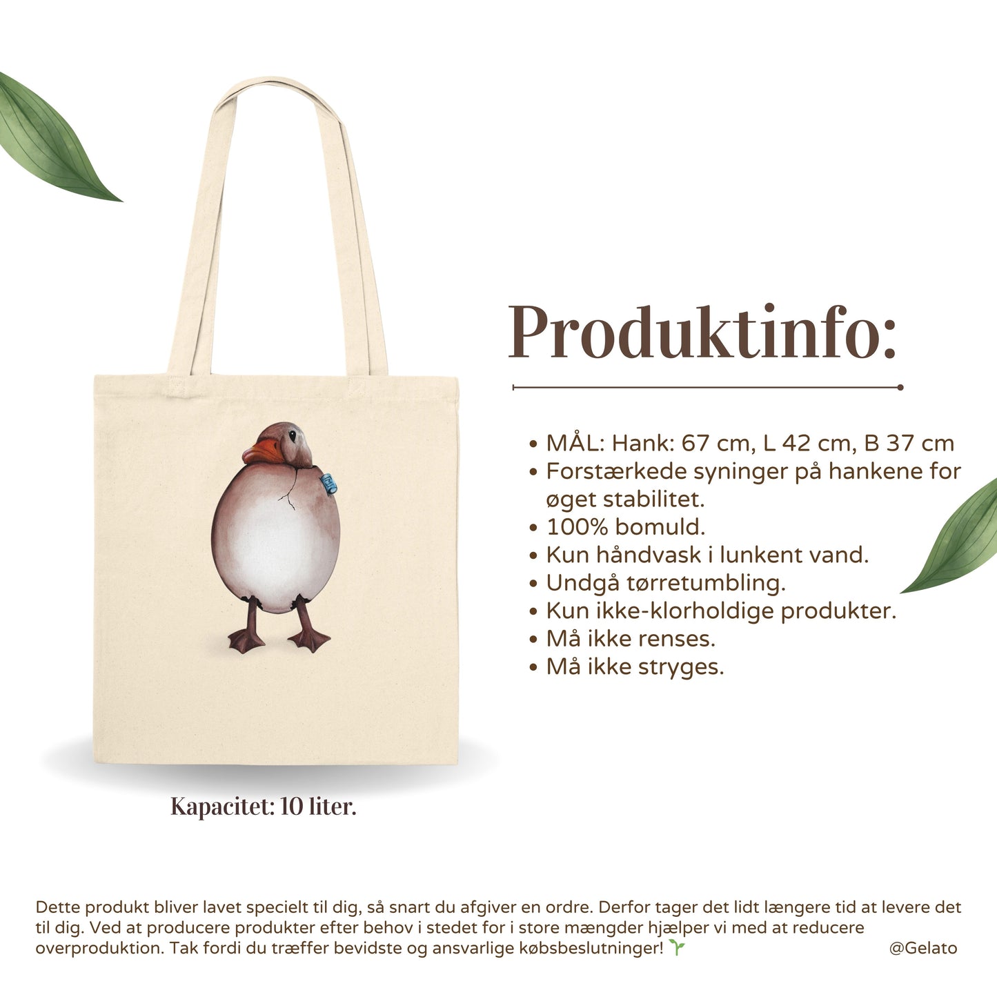 Tote bag | Bære poser med unikt tryk på
