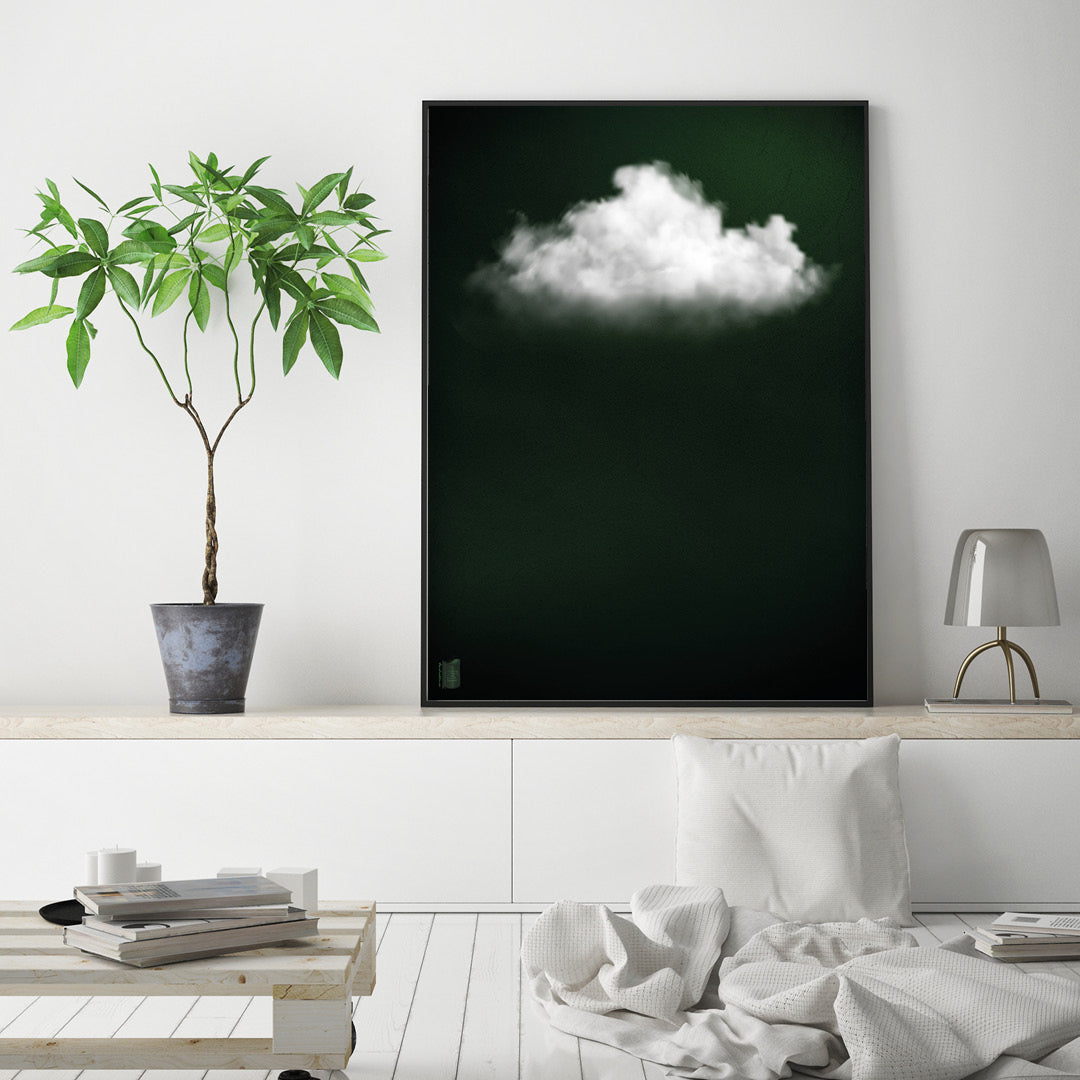 Cloudy // Dark Green Landscape