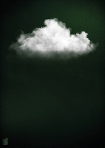 Cloudy // Dark Green Landscape