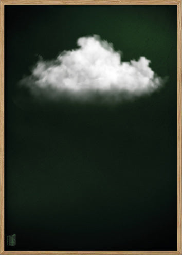 Cloudy // Dark Green Landscape