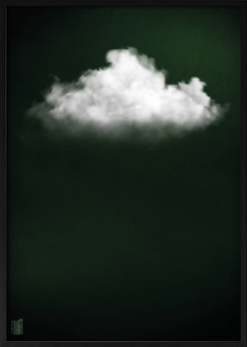 Cloudy // Dark Green Landscape