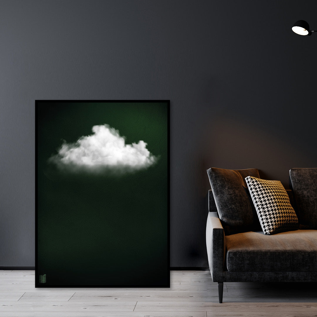 Cloudy // Dark Green Landscape