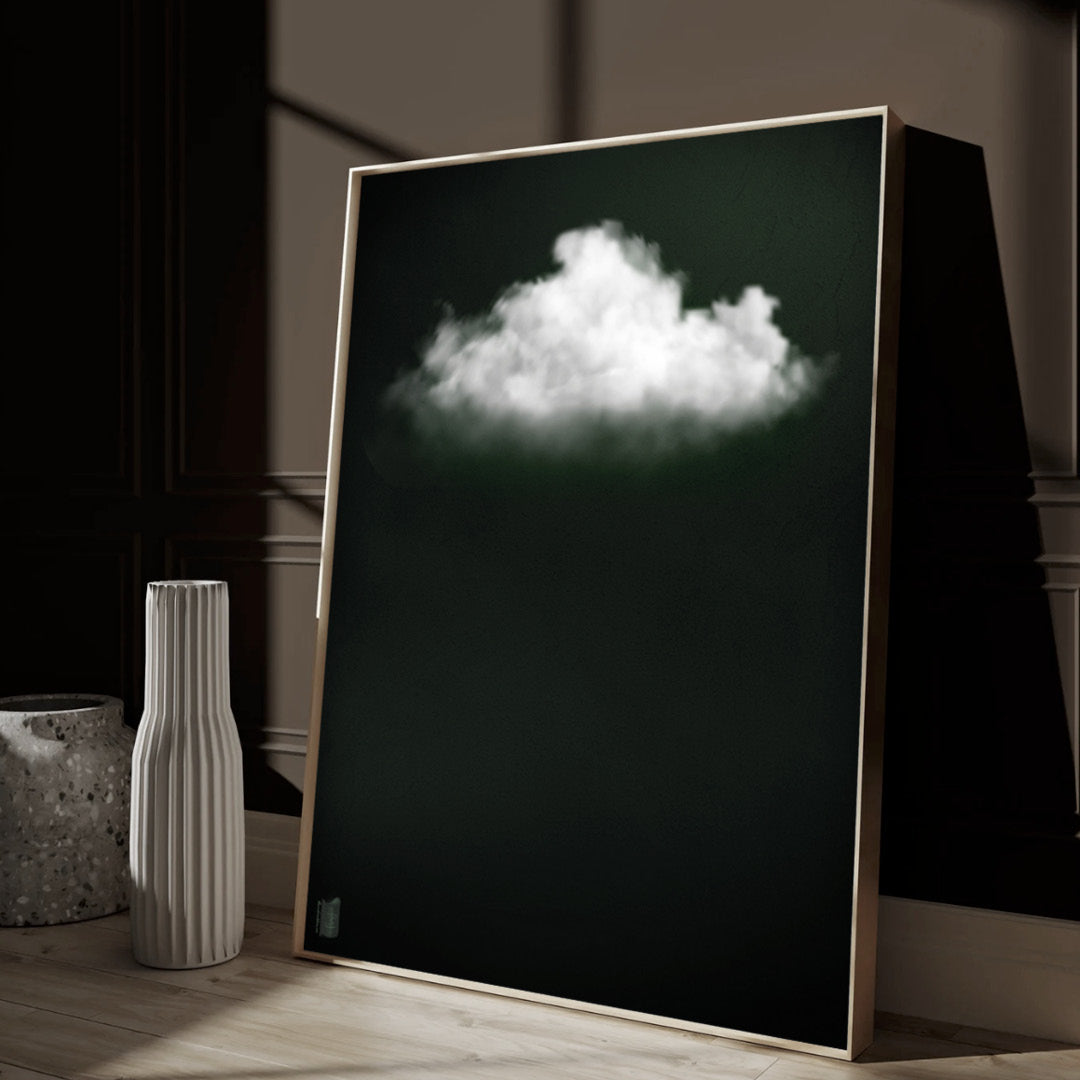 Cloudy // Dark Green Landscape