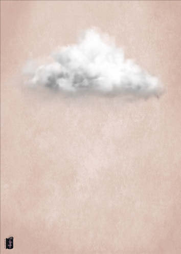 Cloud White LightPink // Plakat // P24063