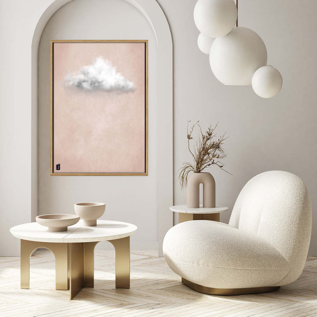 Cloud White LightPink // Plakat // P24063