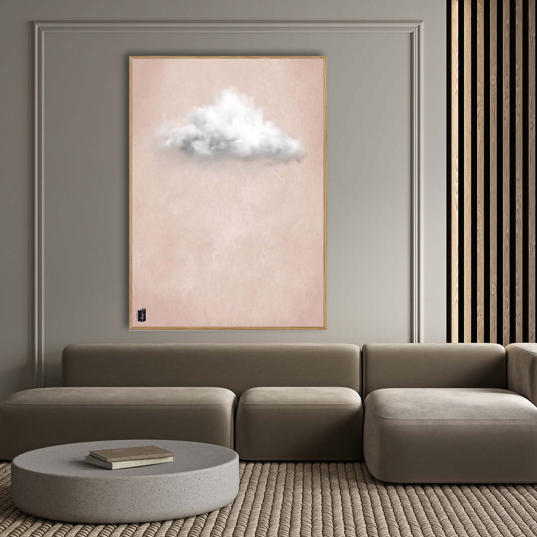 Cloud White LightPink // Plakat // P24063