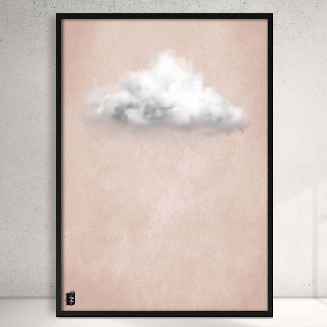 Cloud White LightPink // Plakat // P24063