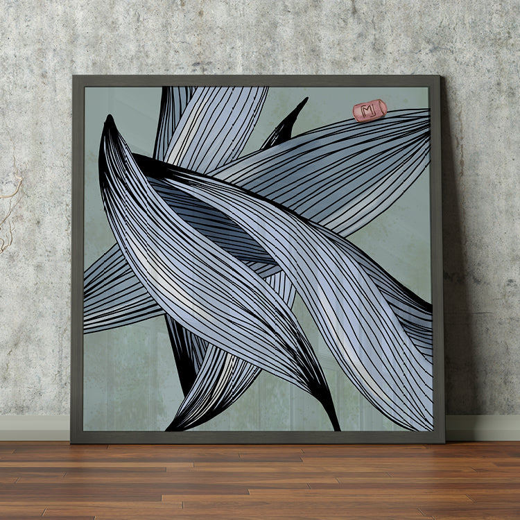 Abstract Strokes Blue // no 1