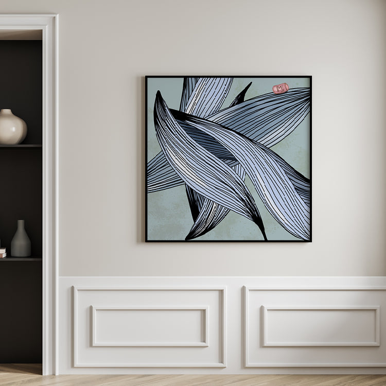 Abstract Strokes Blue // no 1