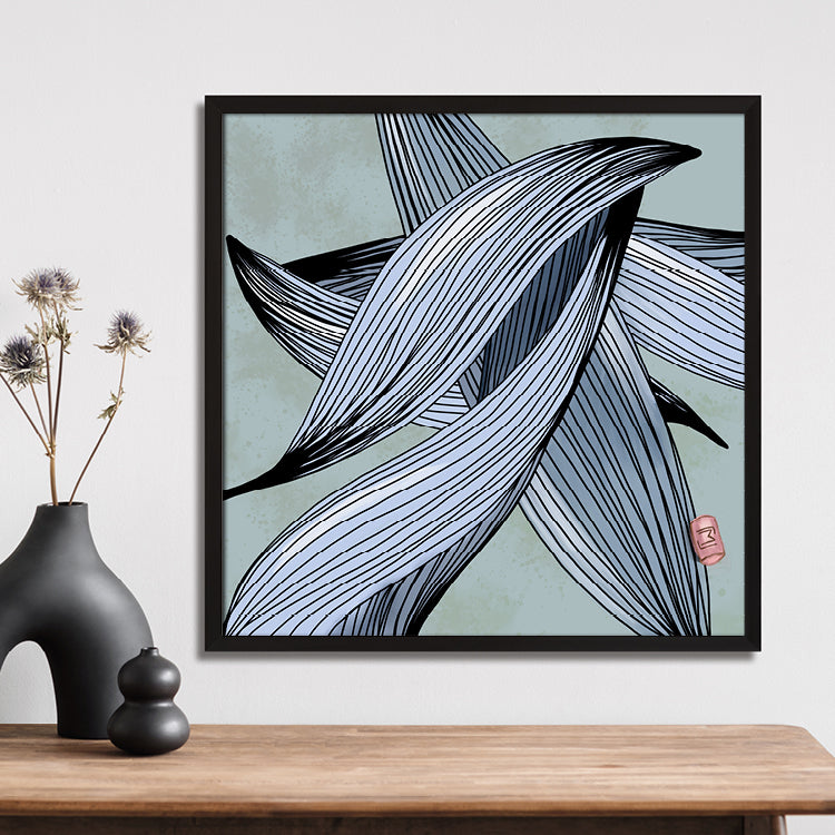 Abstract Strokes Blue // no 1