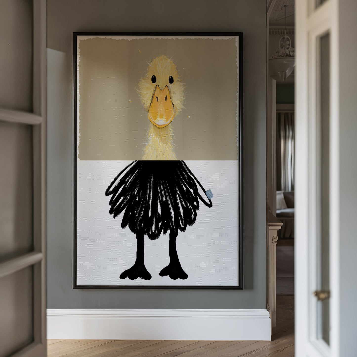 Lady Quack på lærred // L25008