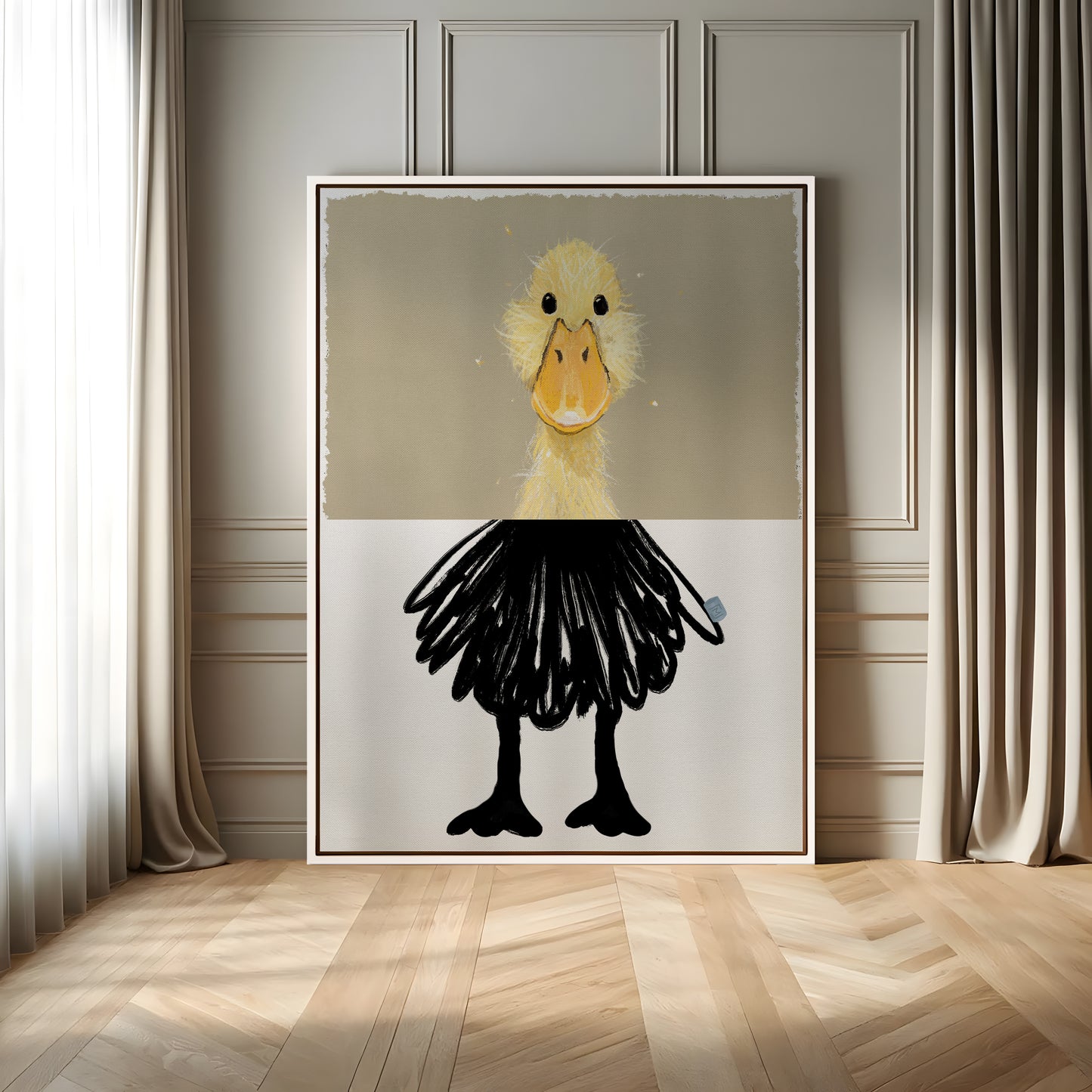 Lady Quack på lærred // L25008