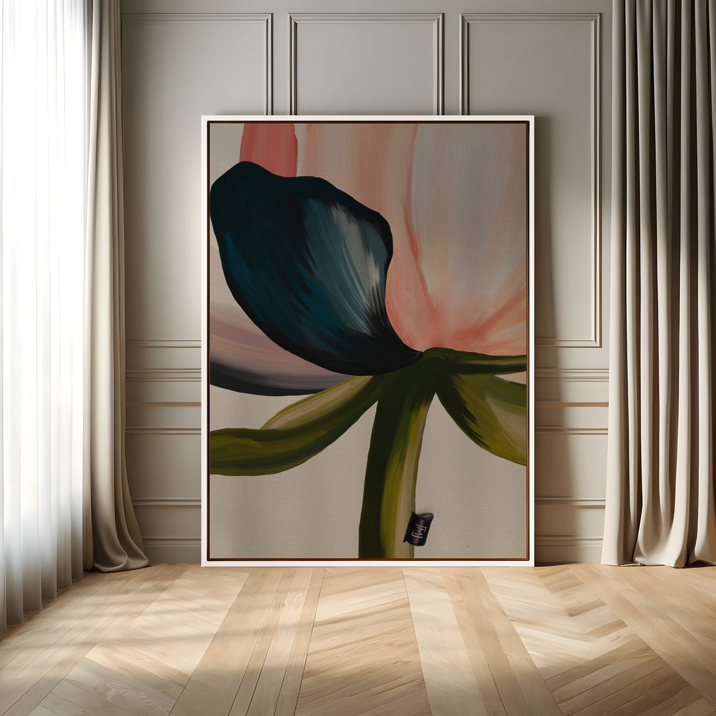 Midnight Flower | Kunst på lærred | L25006