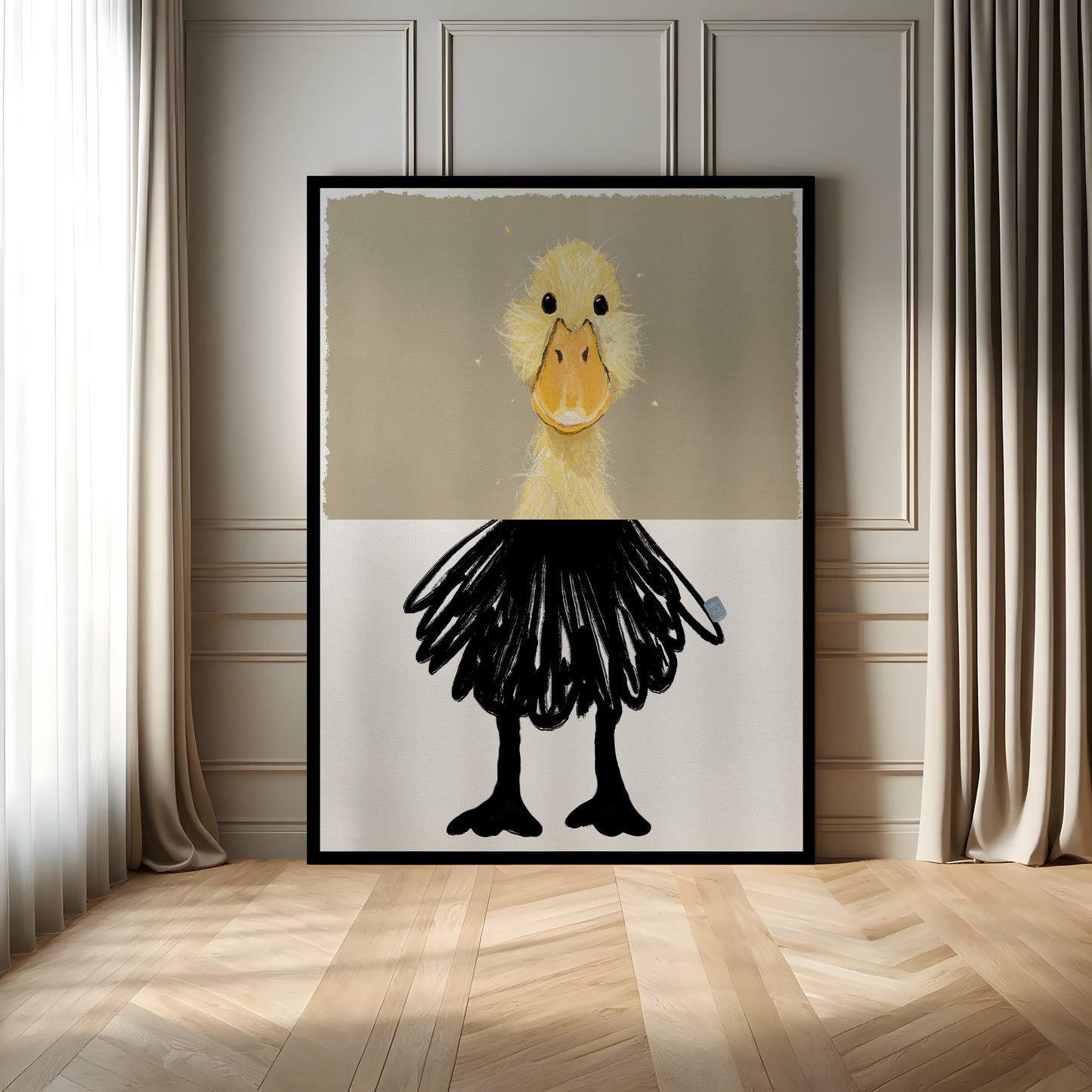 Lady Quack på lærred // L25008