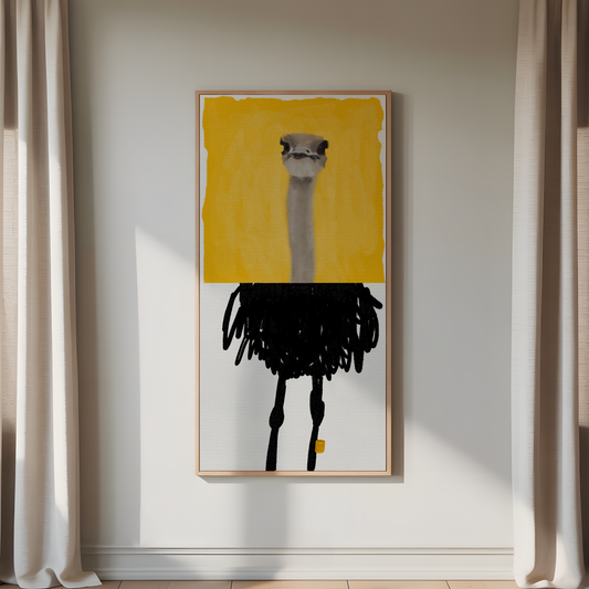 Struds kunsttryk på lærred – moderne vægkunst af Maria Lundsten