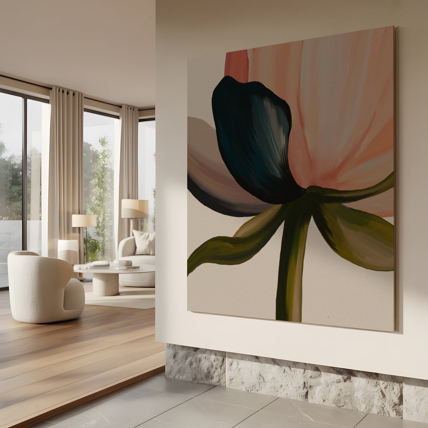 Midnight Flower | Kunst på lærred | L25006