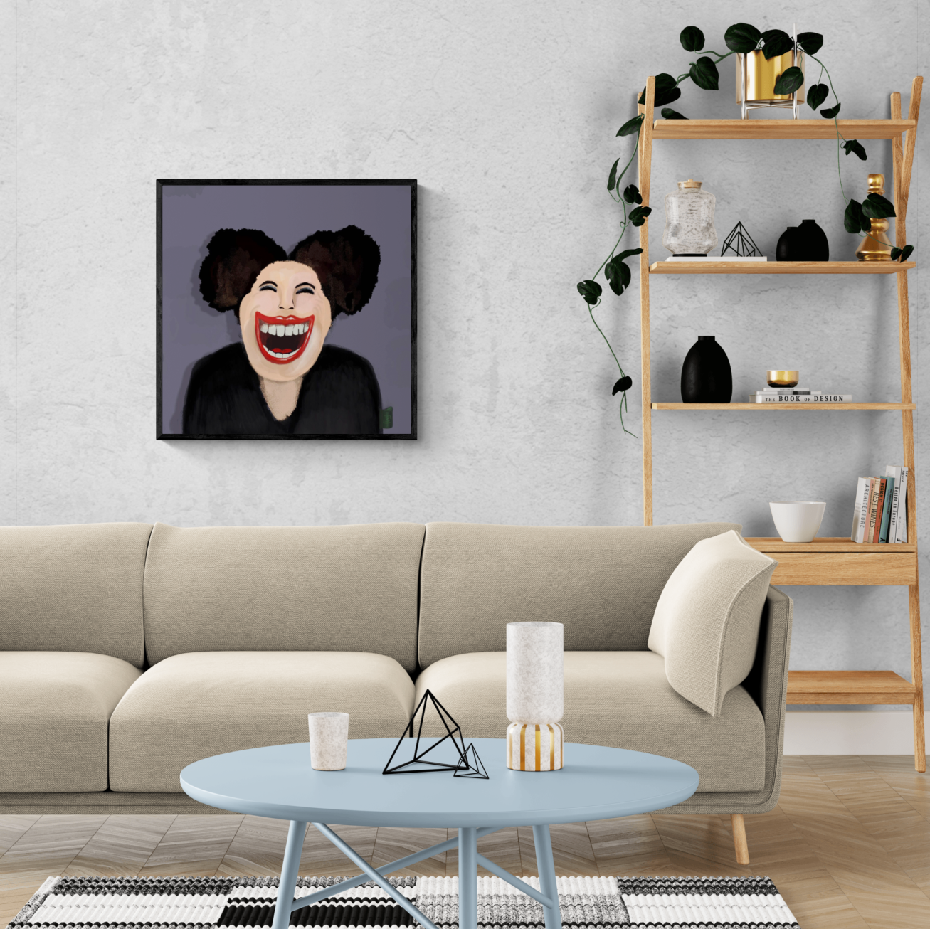 Delighted no2 // L23036 // Canvas print