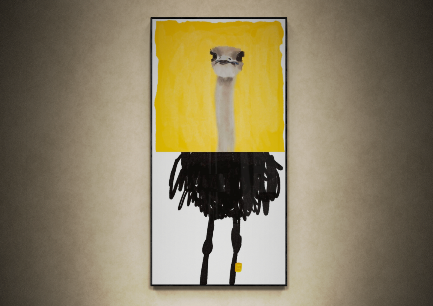 Oscar Ostrich_no1 på lærred // L24040