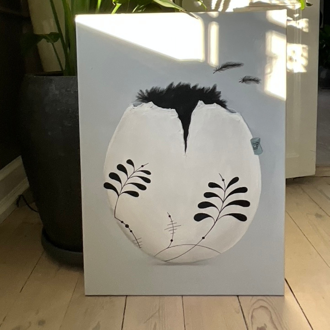 White Eggcellence // No1 // 50x70 cm