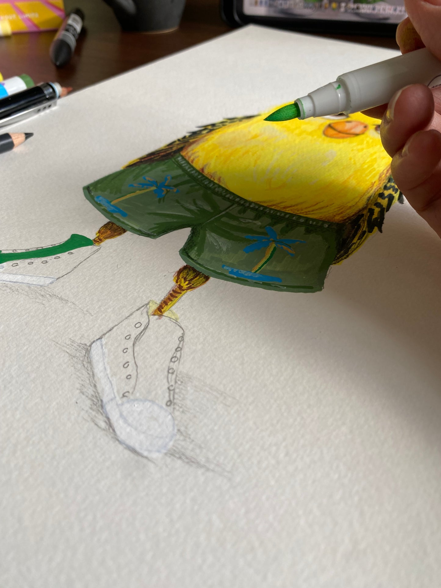 “Charter Charlie" | Original kunst  | 30x40 cm papir