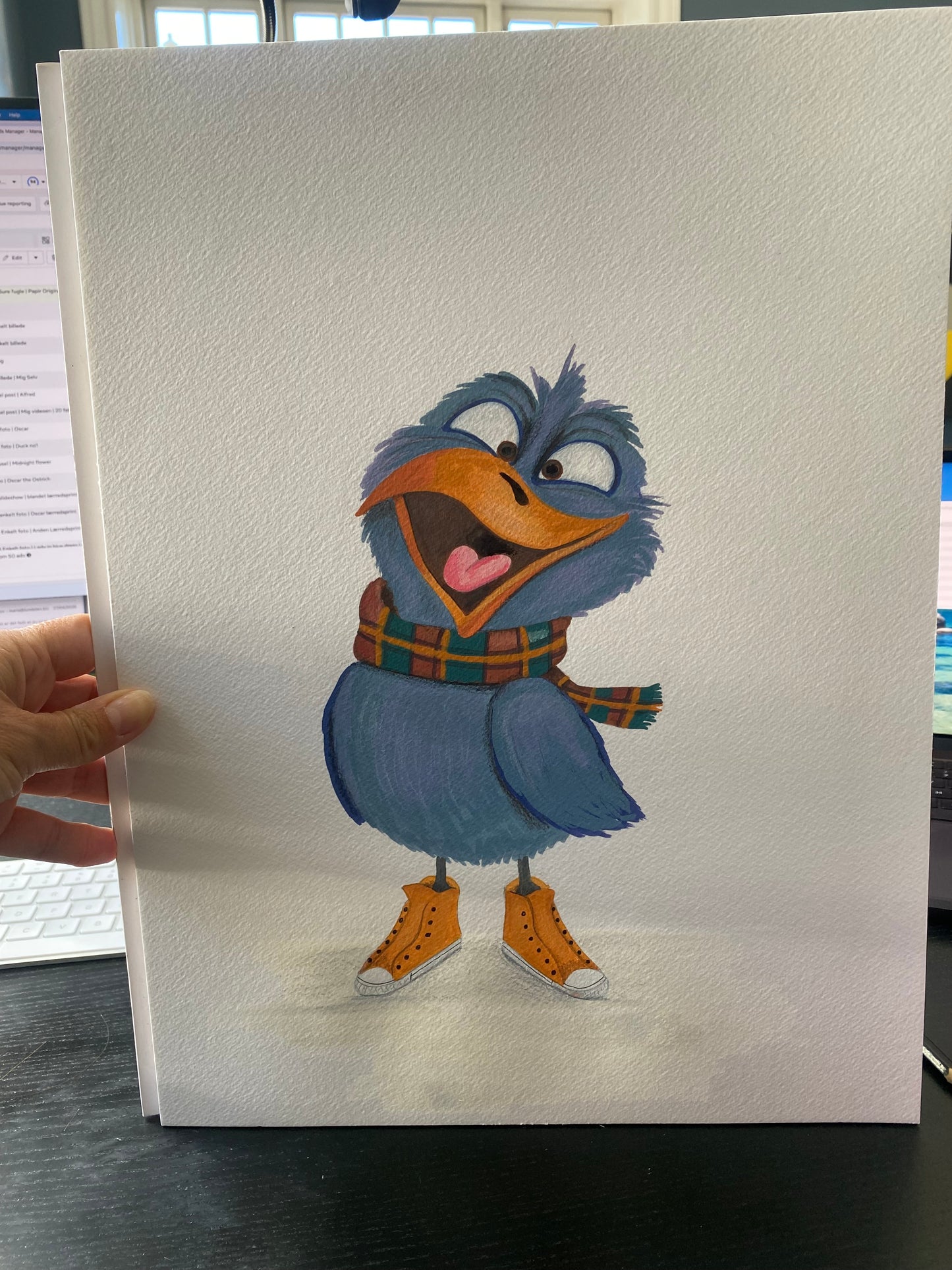 “Hej Kaj" | Original kunst  | 30x40 cm papir