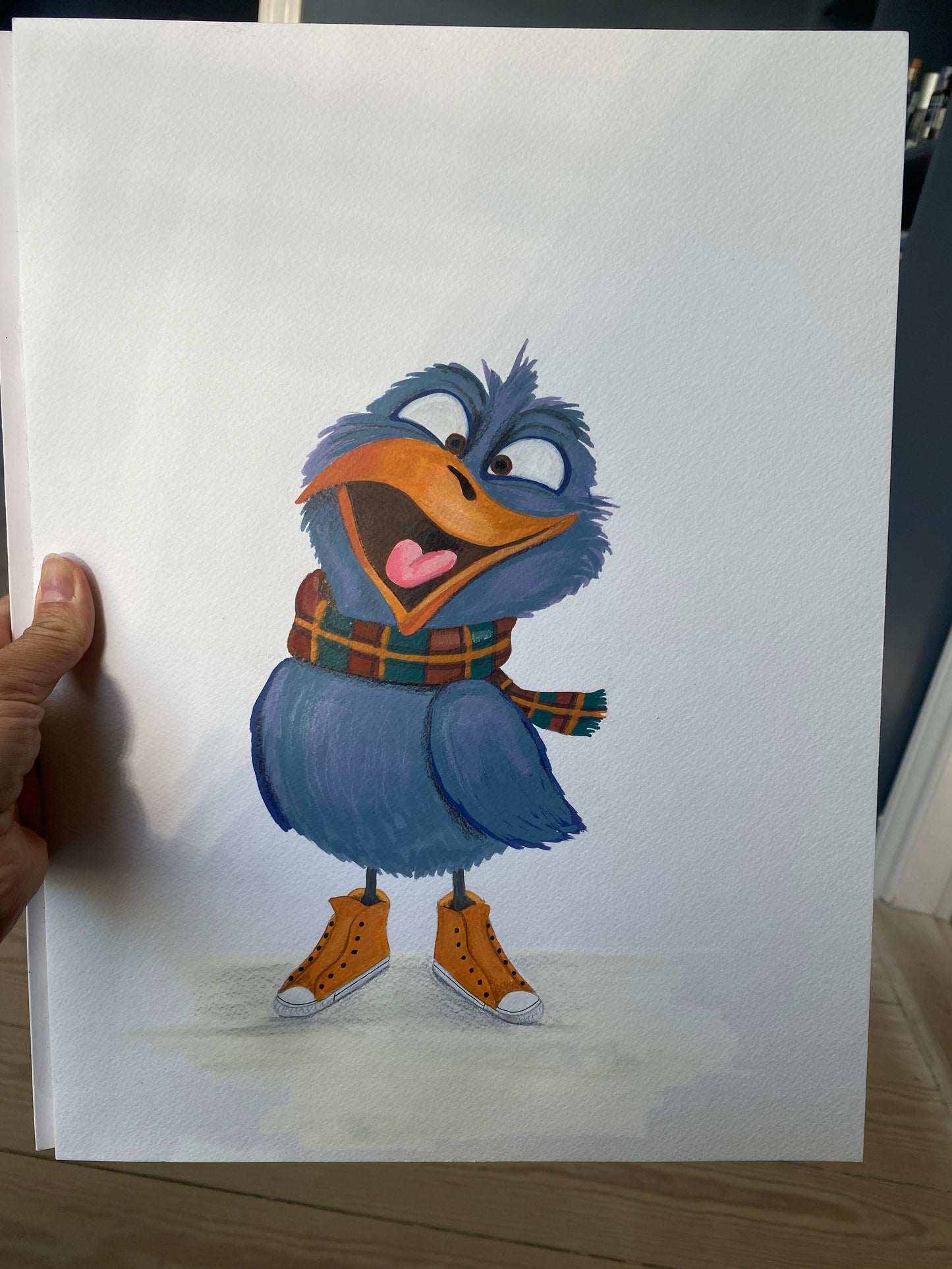 “Hej Kaj" | Original kunst  | 30x40 cm papir