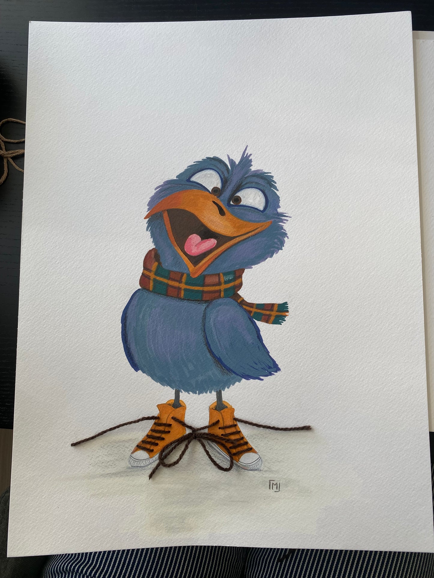 “Hej Kaj" | Original kunst  | 30x40 cm papir