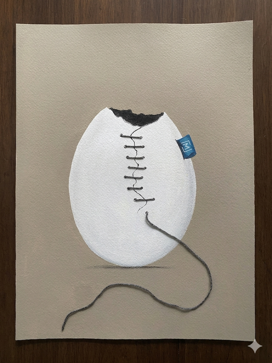 Lappet Lucky |  Original kunst  | 30x40 cm papir
