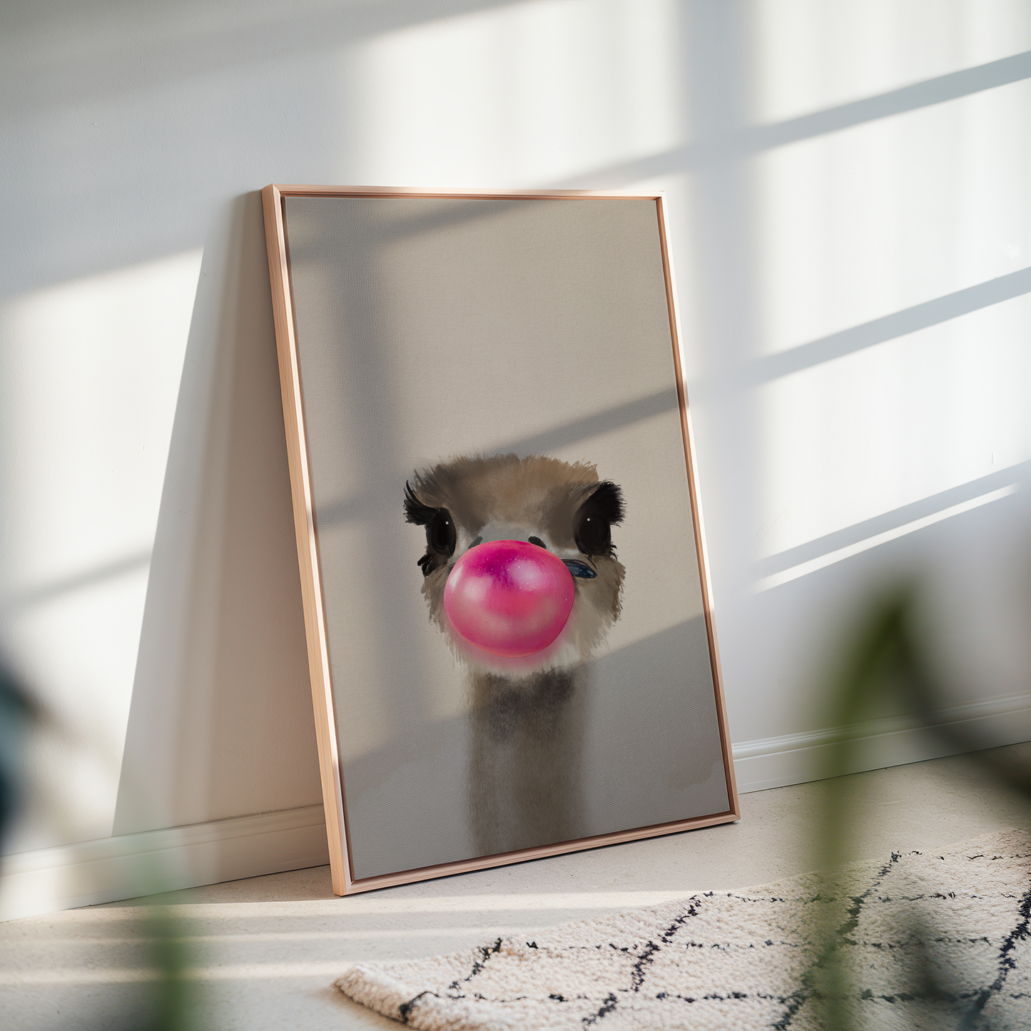 Hugo Bubbleface struds plakat – detaljer og farver.