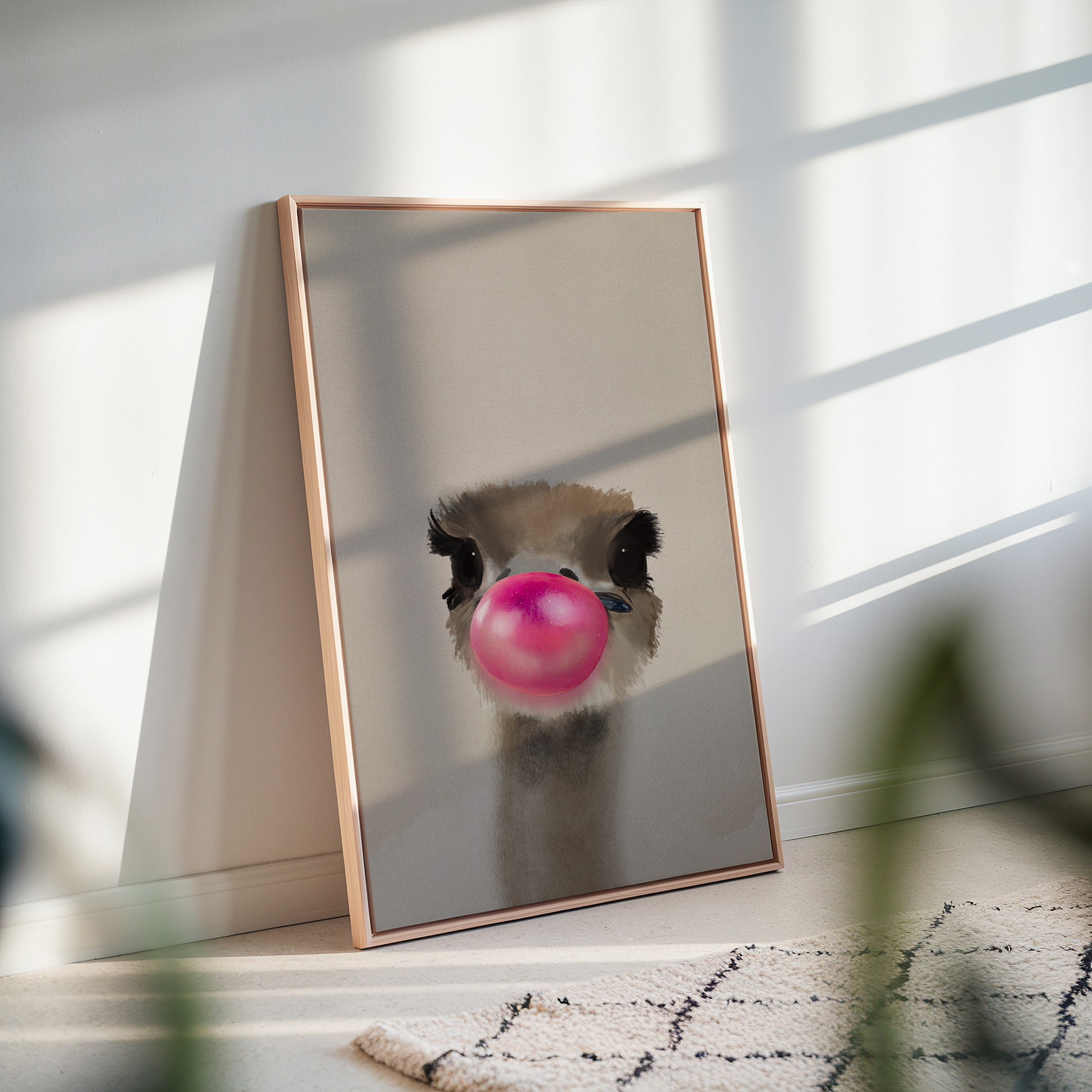 Hugo Bubbleface struds plakat – detaljer og farver.