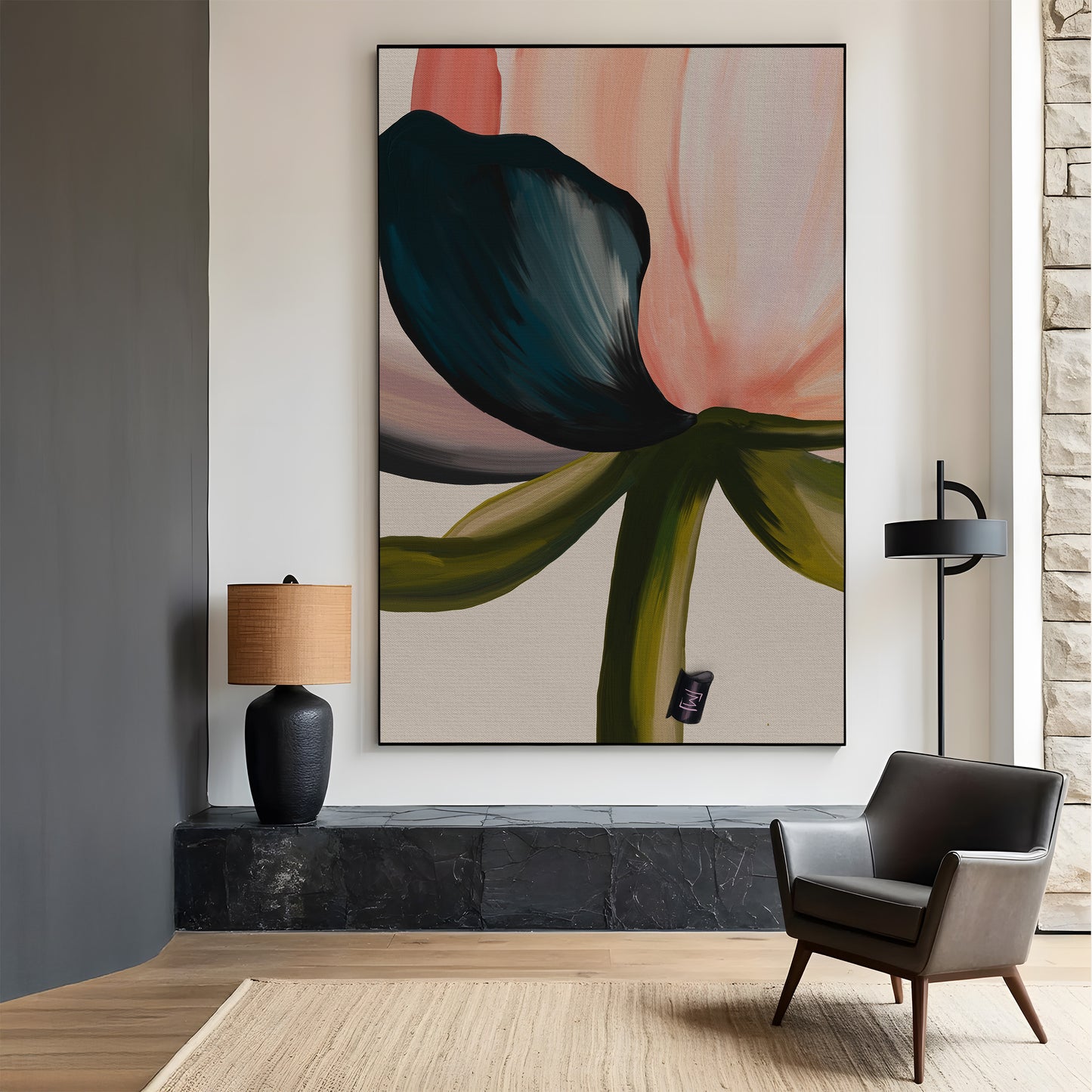 Midnight Flower | Kunst på lærred | L25006