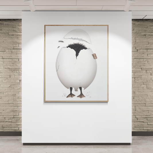 Harry No. 2 White kunstplakat i nordisk stue