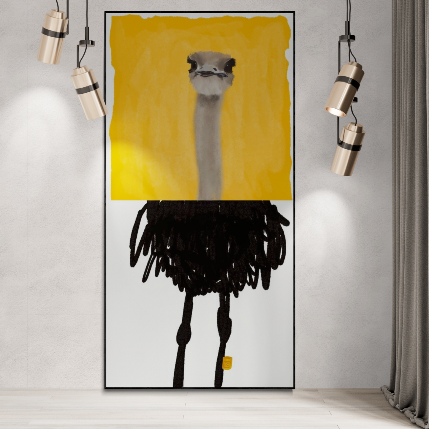 Oscar Ostrich_no1 // L24040 // Canvas print