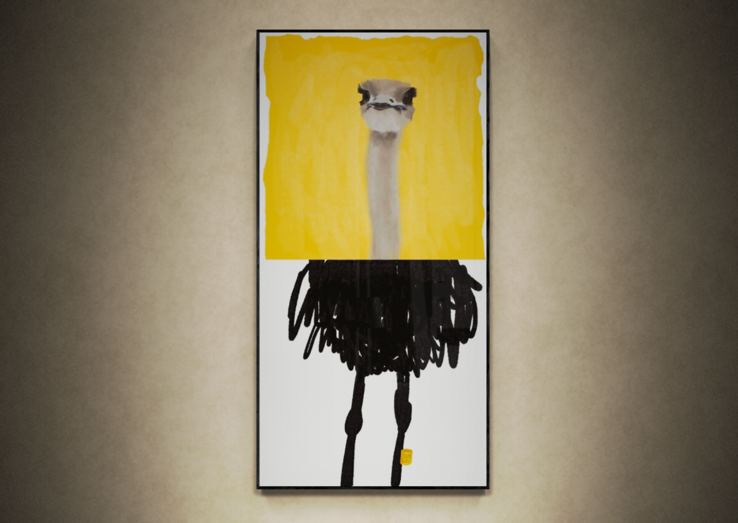 Oscar Ostrich_no1 // L24040 // Canvas print