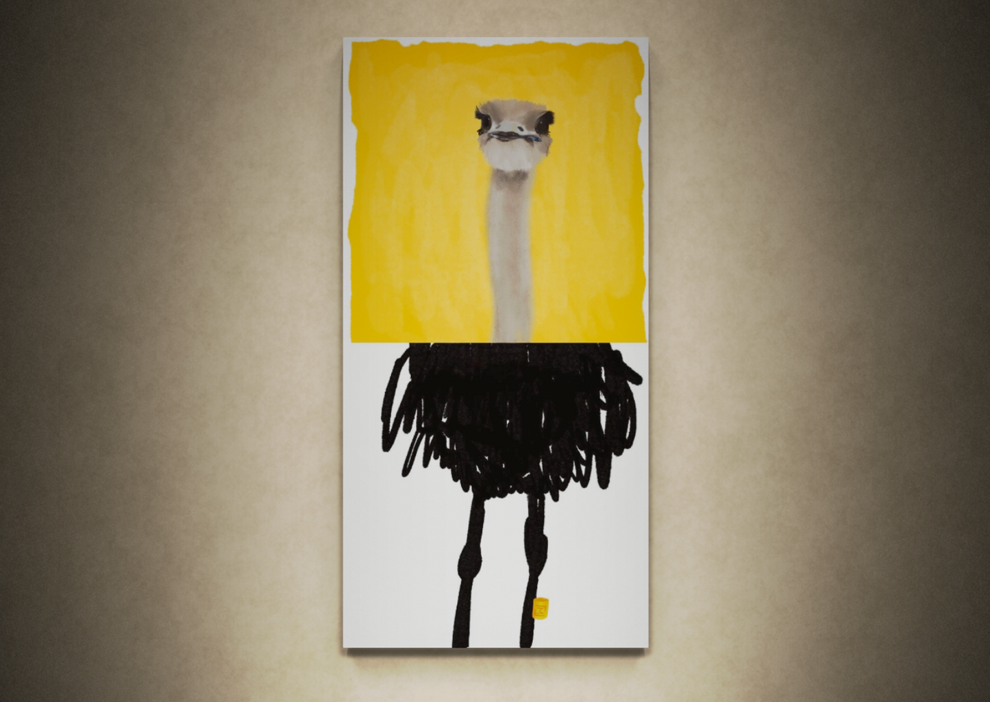 Oscar Ostrich_no1 // L24040 // Canvas print