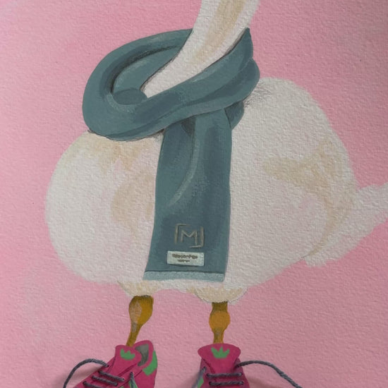 Original kunst fra Kunst til Morgenmad med elegant sur svane