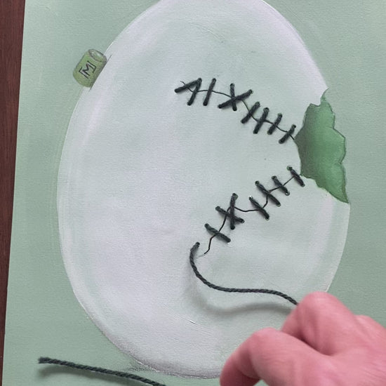 Moderne vægkunst med roligt udtryk