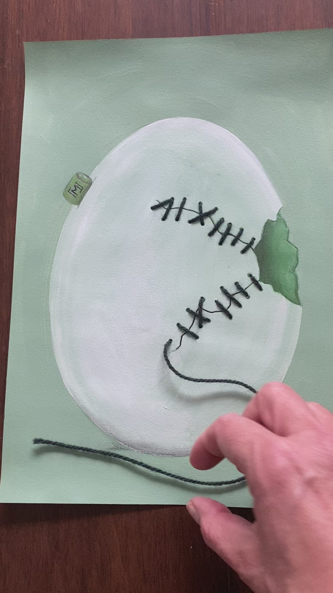 Moderne vægkunst med roligt udtryk
