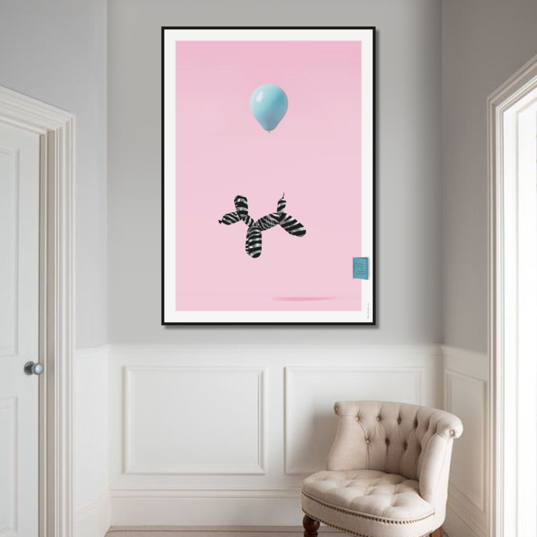 Flying Balloon Dog // No 1 // Pink